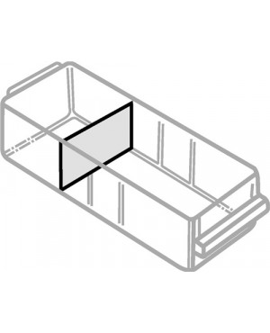 Trennwandsortiment 24tlg. B.87xH.57mm f.Schubl. Typ B klar
