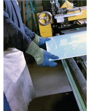 Schnittschutzhandschuhe PowerFlex 80-658 Gr.10 grün-meliert/blau 6 PA