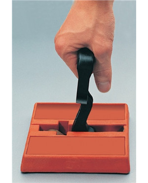 Permanenthandmagnet L160xB150xH25mm m. Exzenter am D-Griff Gesamt-H.175mm 1,4kN