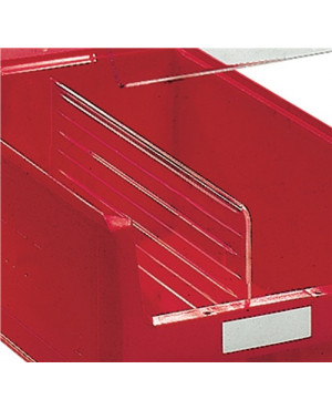 Längsteiler f.Sichtlagerkasten MK3 PS glasklar 10St./Btl.PROMAT